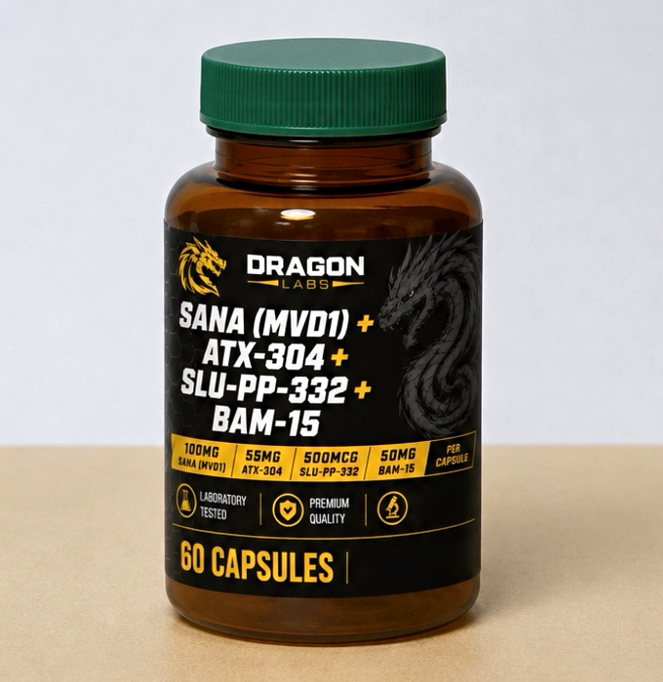 Dragon Labs SANA (MVD1) ATX-304 SLU-PP-332 BAM-15 60 Capsules Weight Loss Dragon Labs SANA (MVD1) ATX-304 SLU-PP-332 BAM-15 60 Capsules Weight Loss
