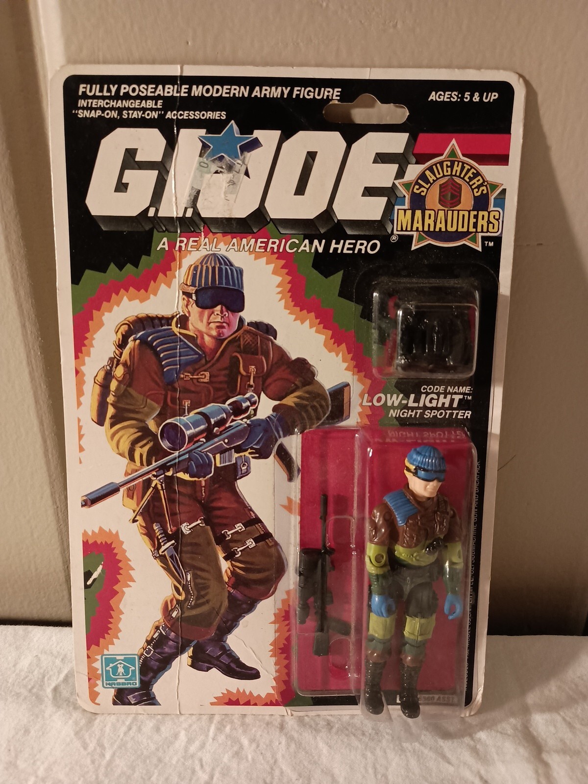 1989 MOC G.I. Joe Low-Light Slaughter\'s Marauders