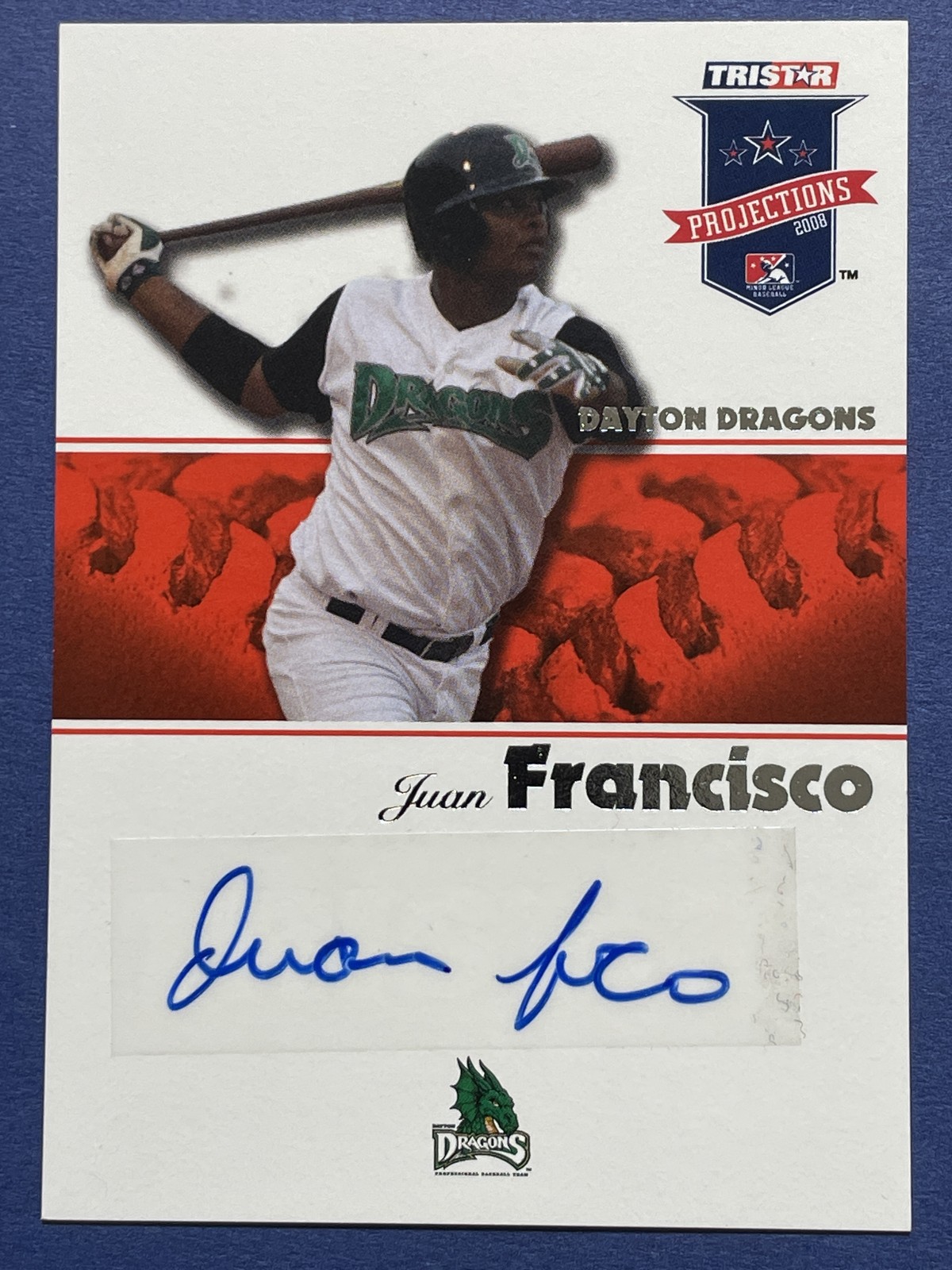 2008 TriStar PROjections #29 Juan Francisco Autograph Dayton Dragons