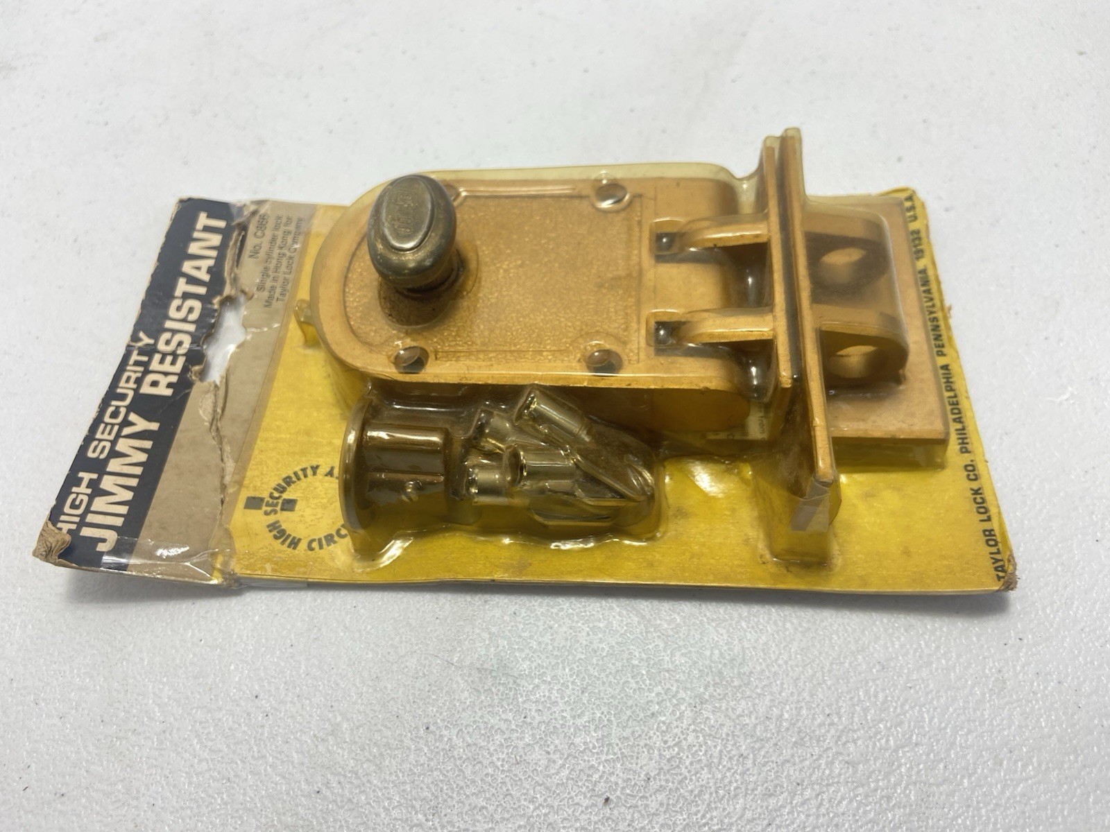 High Security Jimmy Resistant Door Lock Gold C866 Taylor High Security Jimmy Resistant Door Lock Gold C866 Taylor