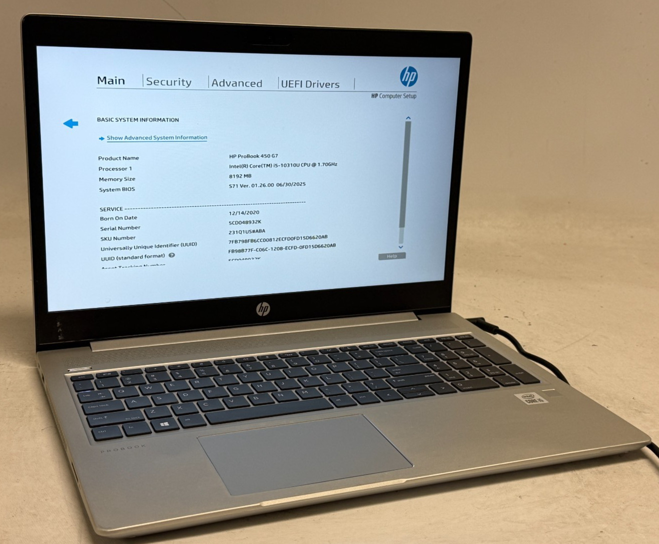 HP ProBook 450 G7 15.6\