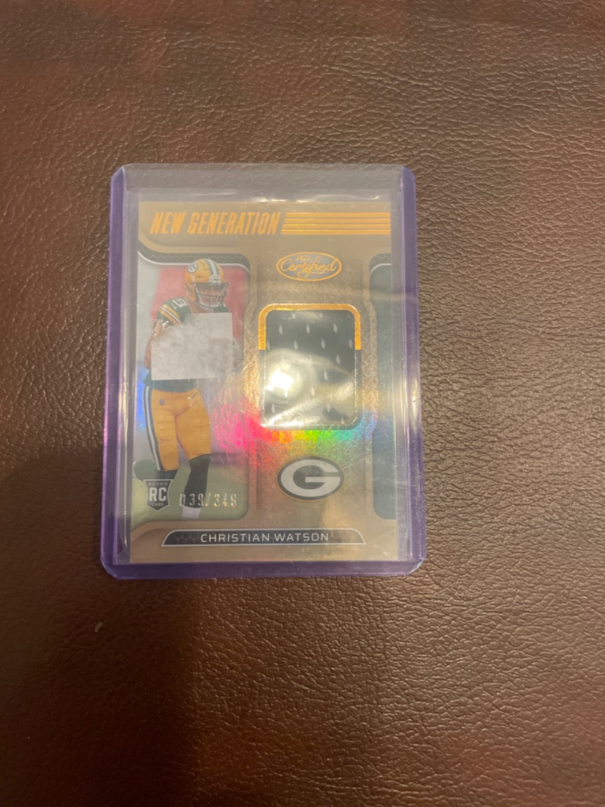2022 Panini Certified - New Generation Jersey Christian Watson  /349#NGJ-CW...