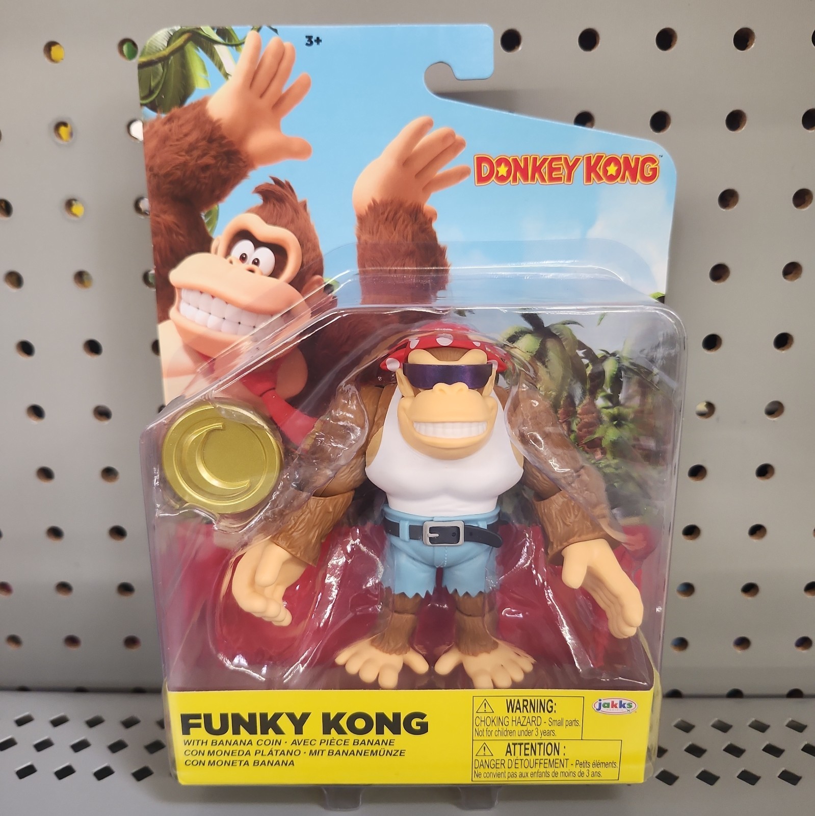 Funky Kong (Donkey Kong) 4” Jakks Pacific Figure New Sealed Funky Kong (Donkey Kong) 4” Jakks Pacific Figure New Sealed