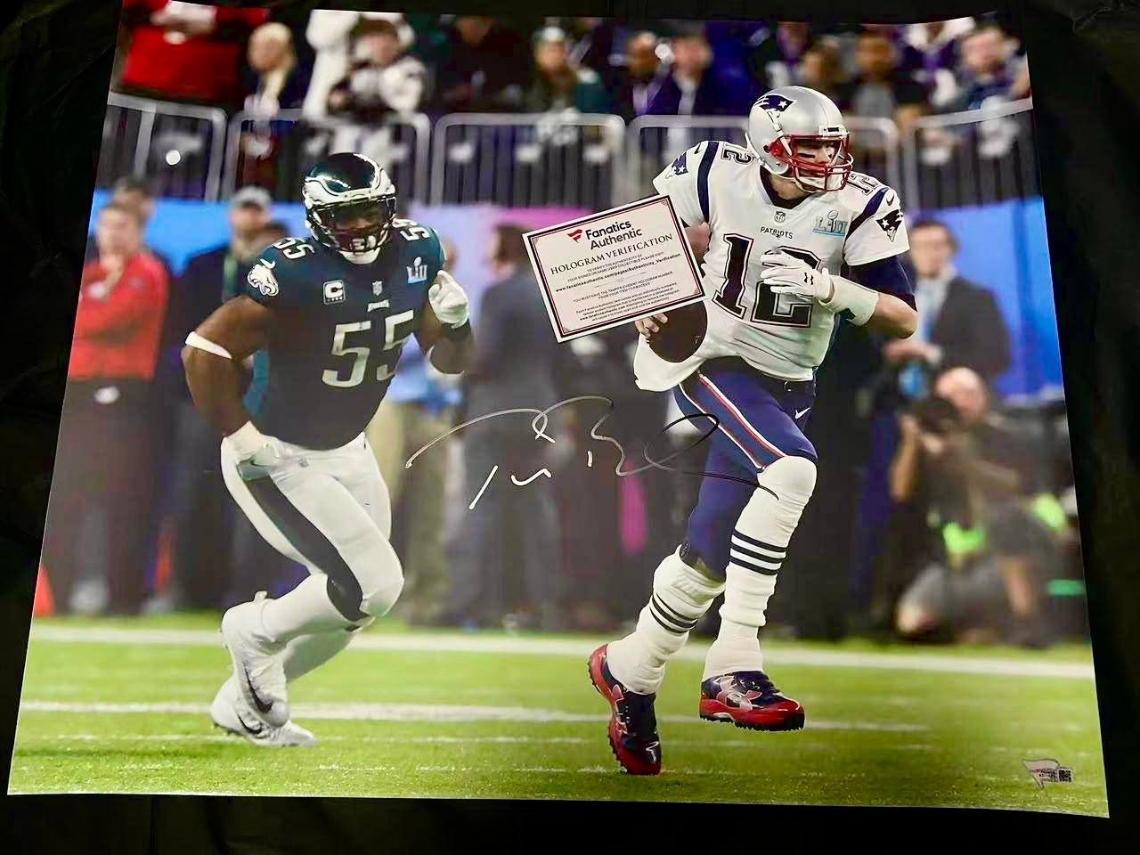 Tom Brady Patriots #12 Hand Signed Photo Fanatics COA