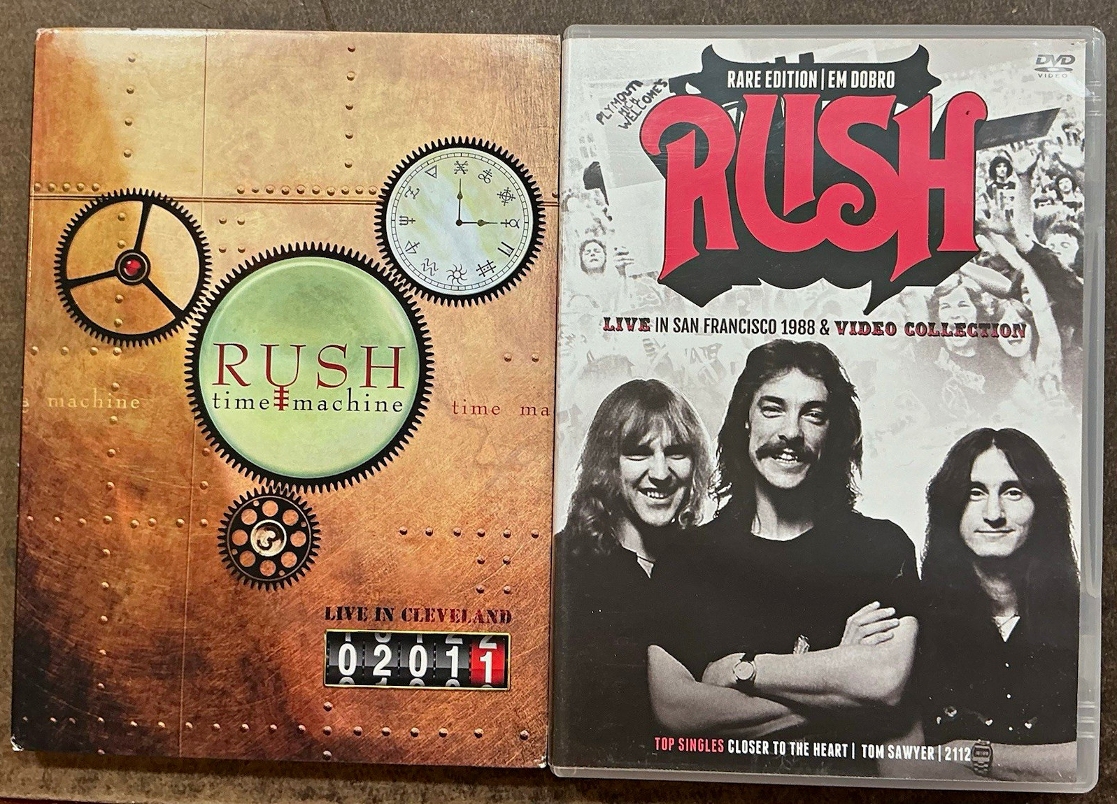 Rush Time Machine Live Cleveland 2011 + San Francisco & Video DVD Rare Ed