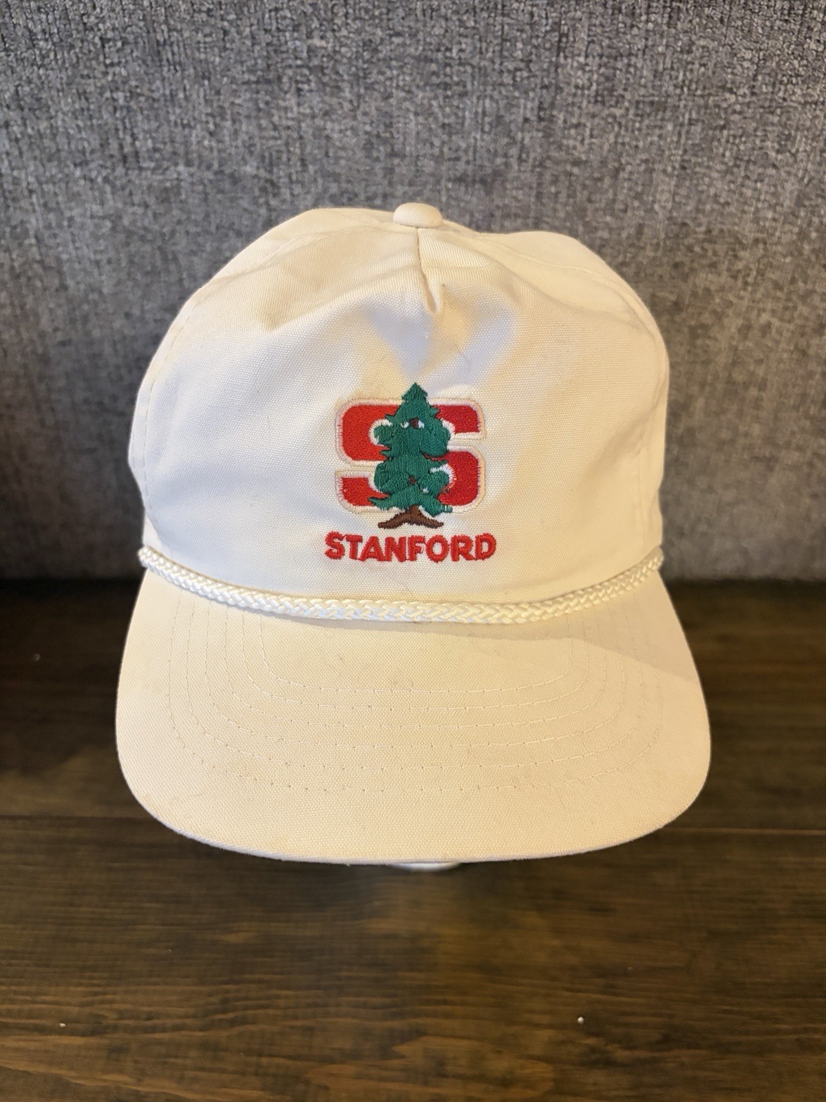 Vintage Stanford University Trucker Hat Rope Adjustable 80s NCAA Cap