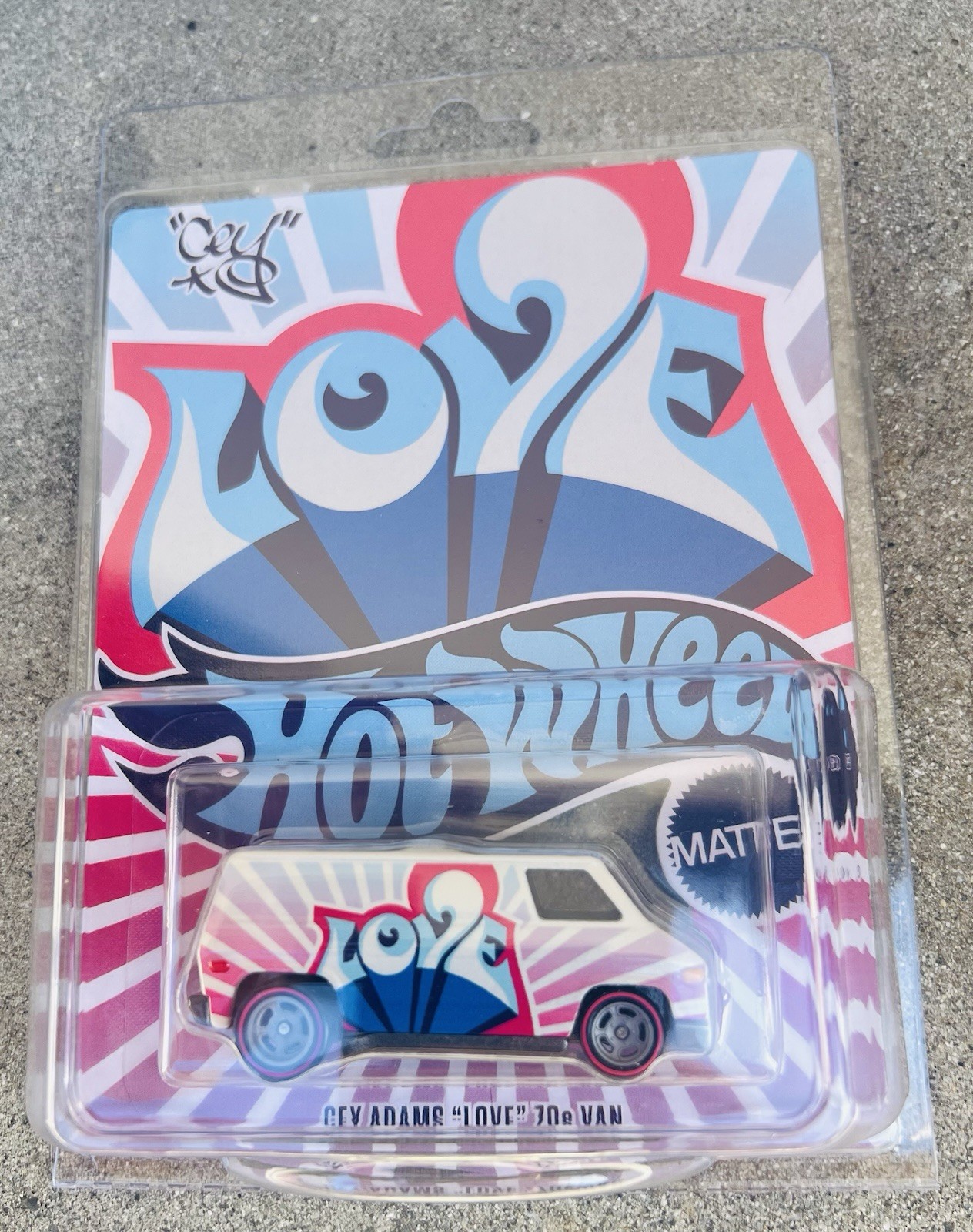 2022 Mattel Creations Hot Wheels RLC Cey Adams LOVE 70\'s Dodge Van Real Riders 2022 Mattel Creations Hot Wheels RLC Cey Adams LOVE 70\'s Dodge Van Real Riders