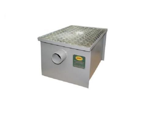 20 lb Commercial Steel Grease Trap Interceptor 10 GPM PDI Approved Restaurant