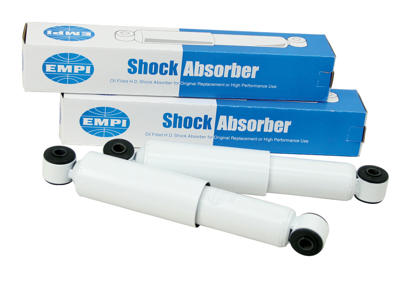EMPI 9652 X2 LINK PIN STOCK HEIGHT FRONT SHOCKS OIL CHARGED VW BUG GHIA BUGGY