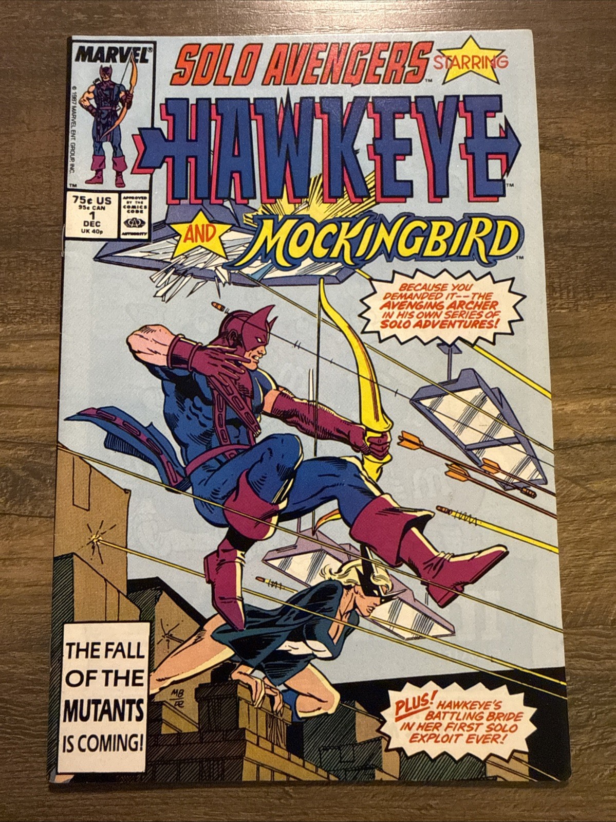 Solo Avengers #1 (1987) Marvel Comics Hawkeye Avengers Series Debut