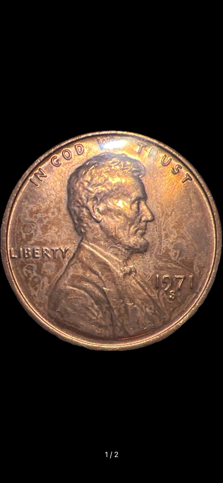 1971-S Lincoln Memorial Cent 1C RB Business Strike Copper San Francisco DDO