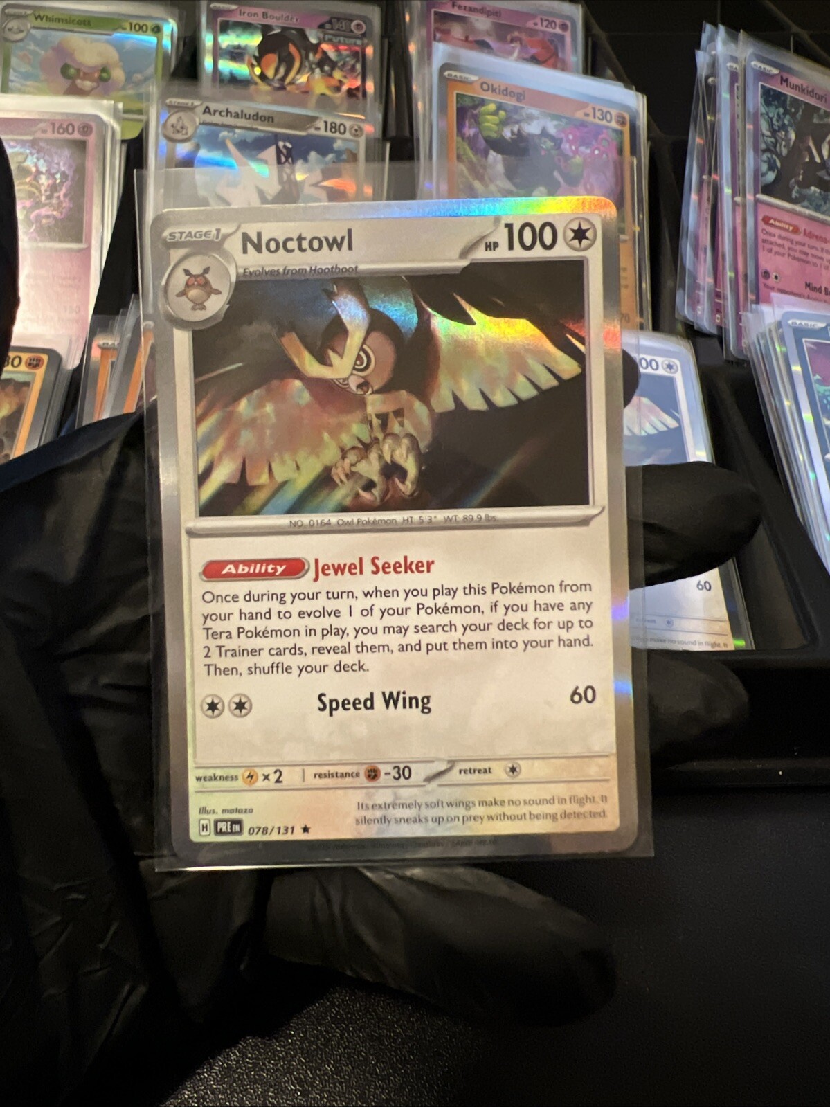 Noctowl 078/131 Sv: Prismatic Evolutions Holo Noctowl 078/131 Sv: Prismatic Evolutions Holo