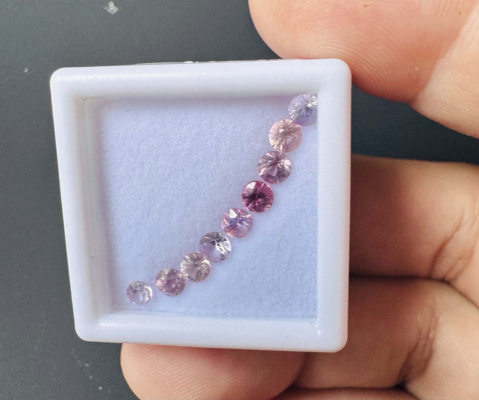  Natural, unheated Burmese diamond-cut spinel  US seller