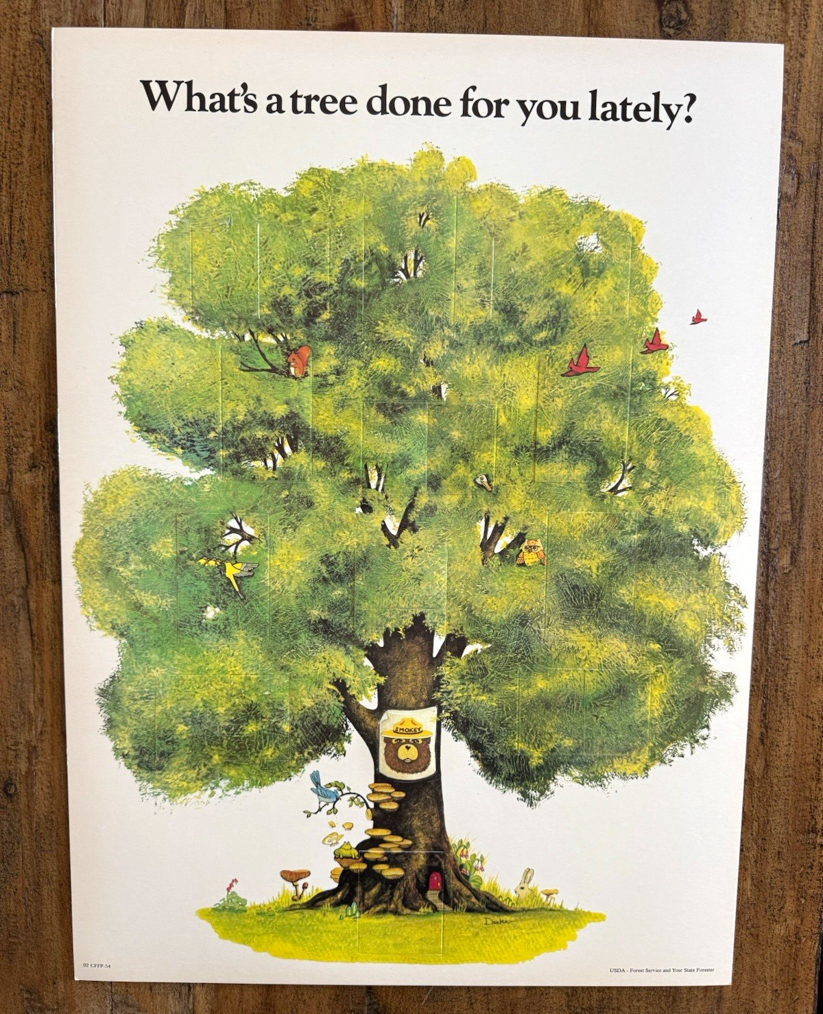 Vintage Smokey Bear USDA Forest Service “What’s a Tree Done for You Lately?” Vintage Smokey Bear USDA Forest Service “What’s a Tree Done for You Lately?”