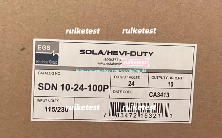 New in Box Sola/Hevi-Duty SDN10-24-100P DC Power Supply