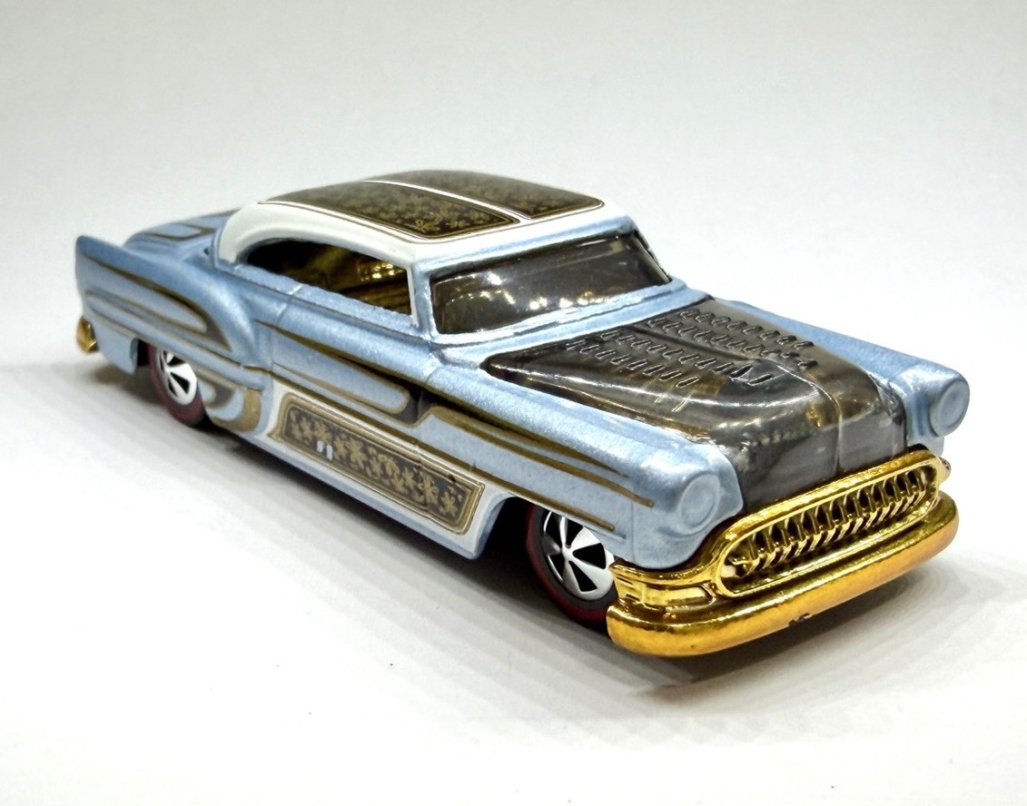 Hot Wheels ❄️ Custom Made Redline Hot Rods Custom '53 Chevy 1:64 Blue & Gold