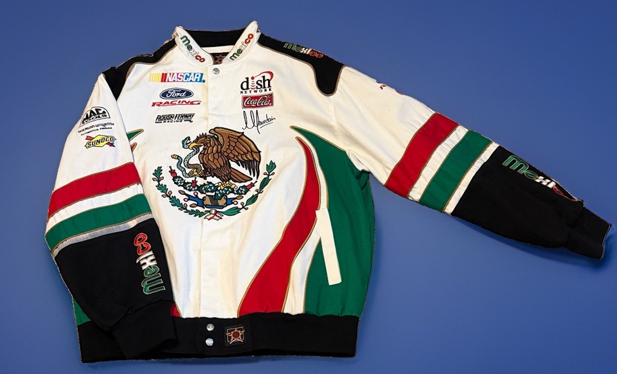 VTG Rare JH Design Michel Jourdain NASCAR Roush Racing Mexico Jacket