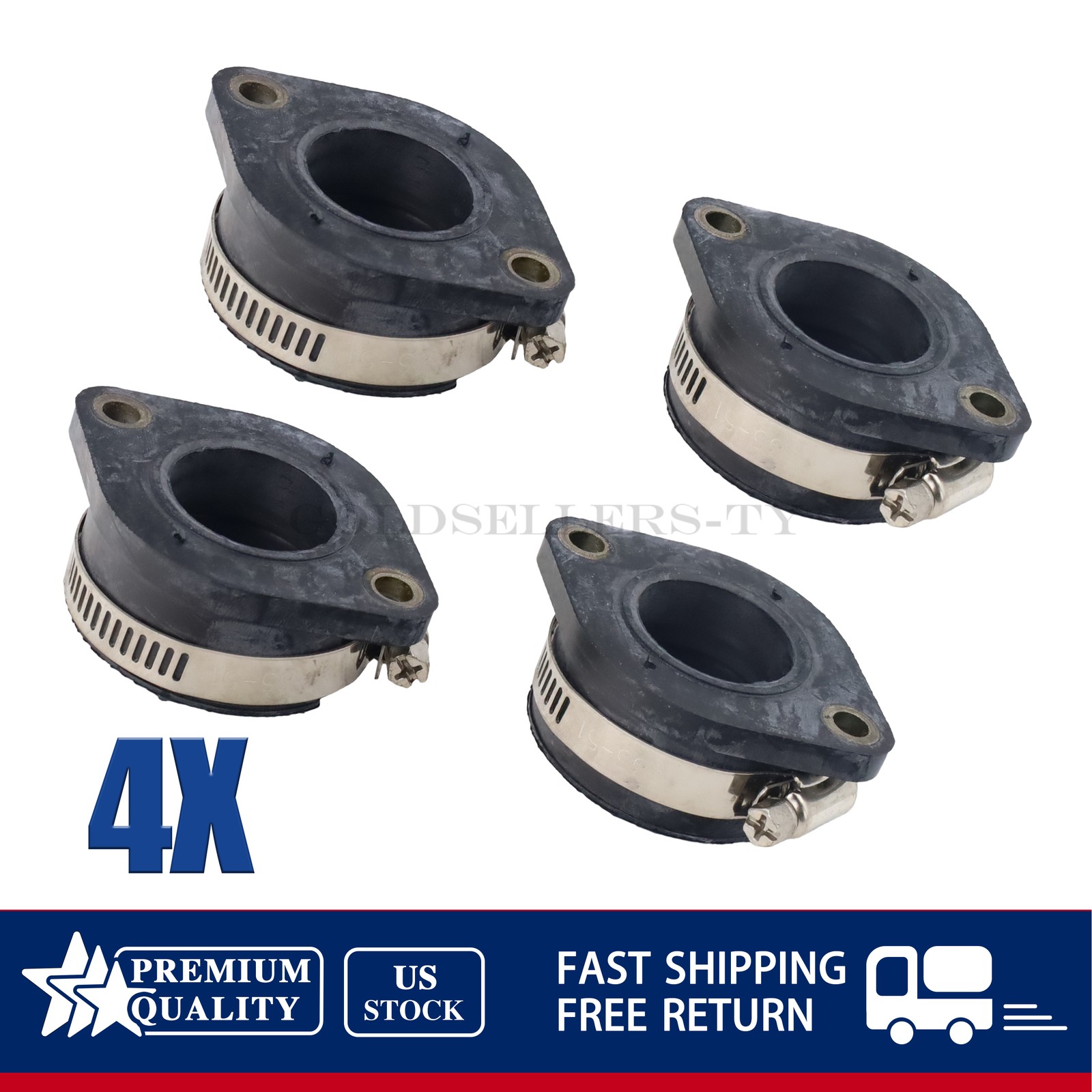 16065-1135 Intake Manifold Boots For Kawasaki 1981-1983 KZ1100 1981-2005 KZ1000