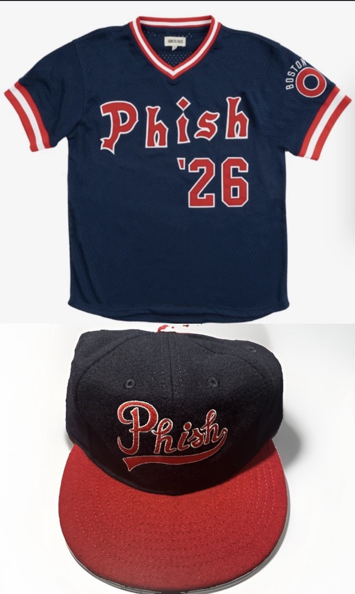 Phish Baseball Ebbets Hat AND Jersey (size XL) 2026 Fenway Park Boston Red Sox