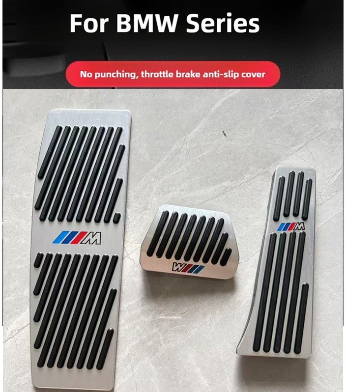 3PCS Aluminum Accelerator Brake Pedal For BMW M new 2 3 4 5 6 Series X3X4X5X6 3PCS Aluminum Accelerator Brake Pedal For BMW M new 2 3 4 5 6 Series X3X4X5X6