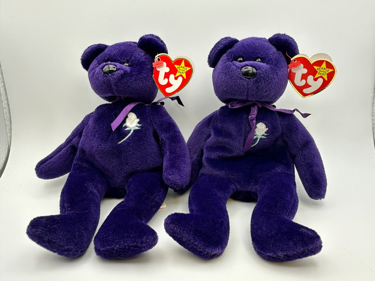 Ty Beanie Babies Princess Bear Toy Lot of 2 Ty Beanie Babies Princess Bear Toy Lot of 2