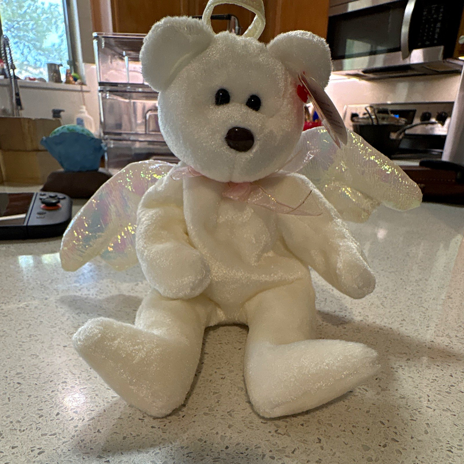 MINT CONDITION Ty Beanie Babies Halo the Bear Guardian Angel Plush Vintage 1998 MINT CONDITION Ty Beanie Babies Halo the Bear Guardian Angel Plush Vintage 1998