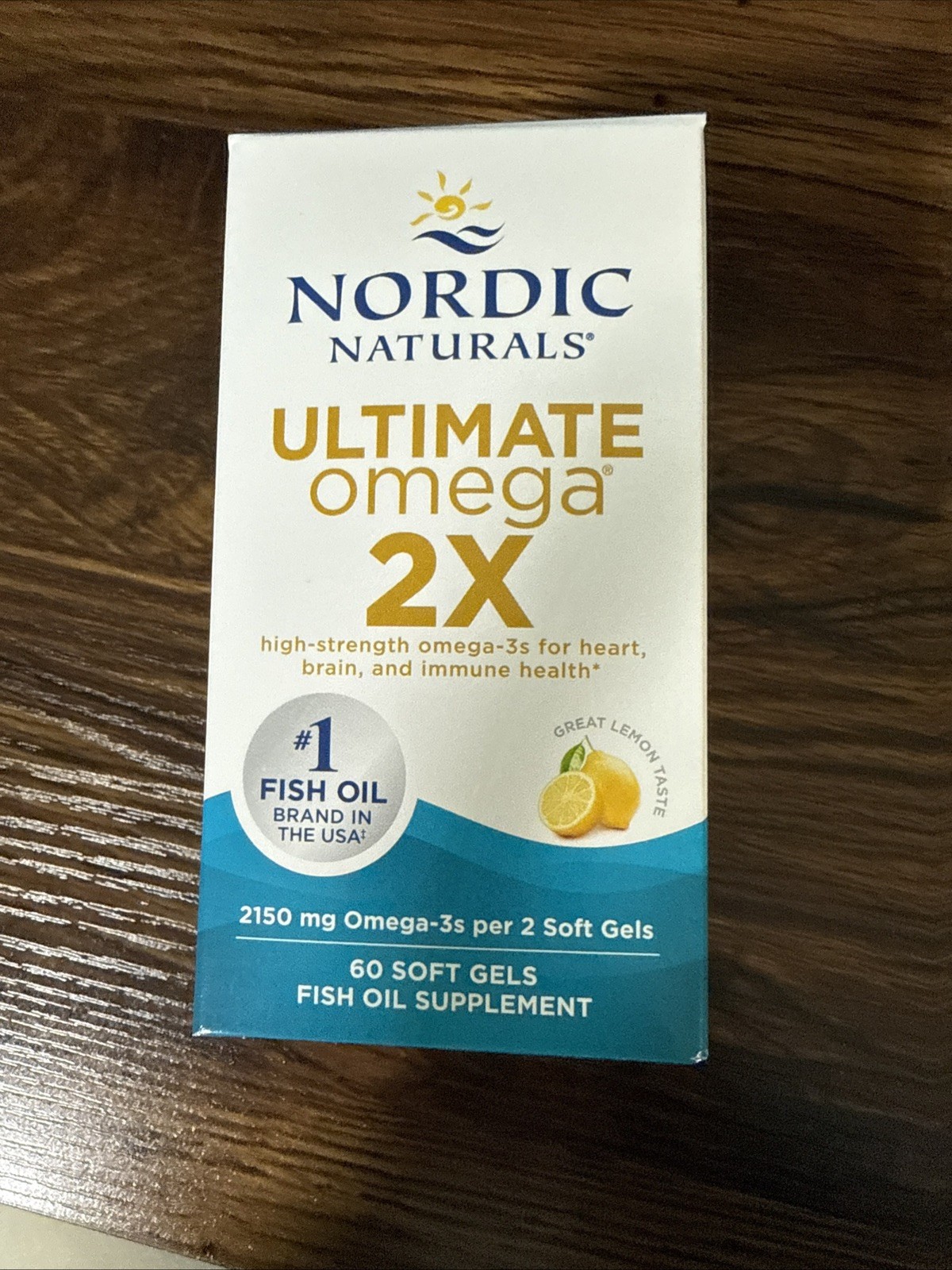 Nordic Naturals Ultimate Omega 2X Lemon Flavor 60 Soft Gels Expires 01/29