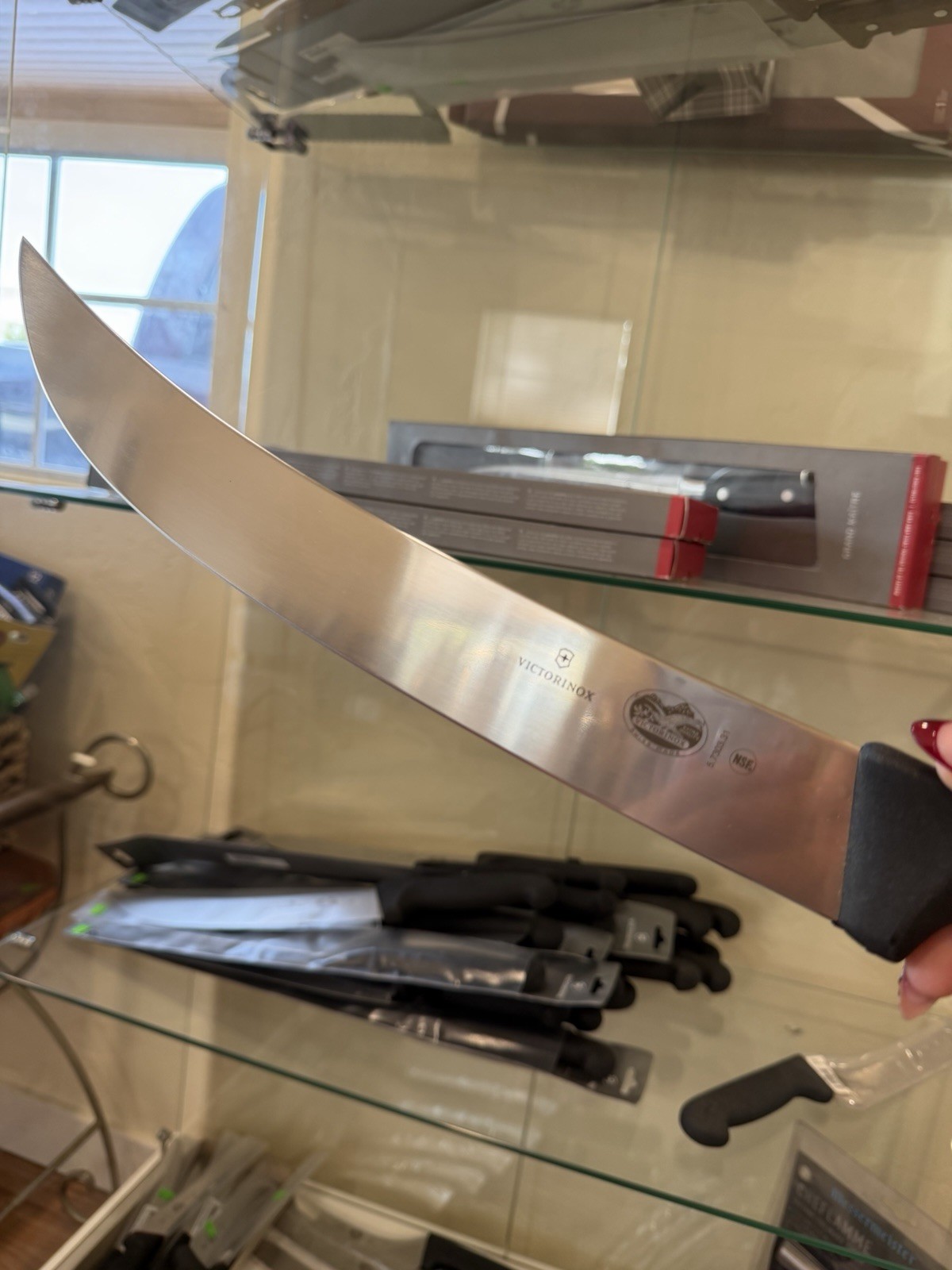 Victorinox 12 Inch Curved Cimeter Butcher Knife Fibrox Handle 5.7303.31 New