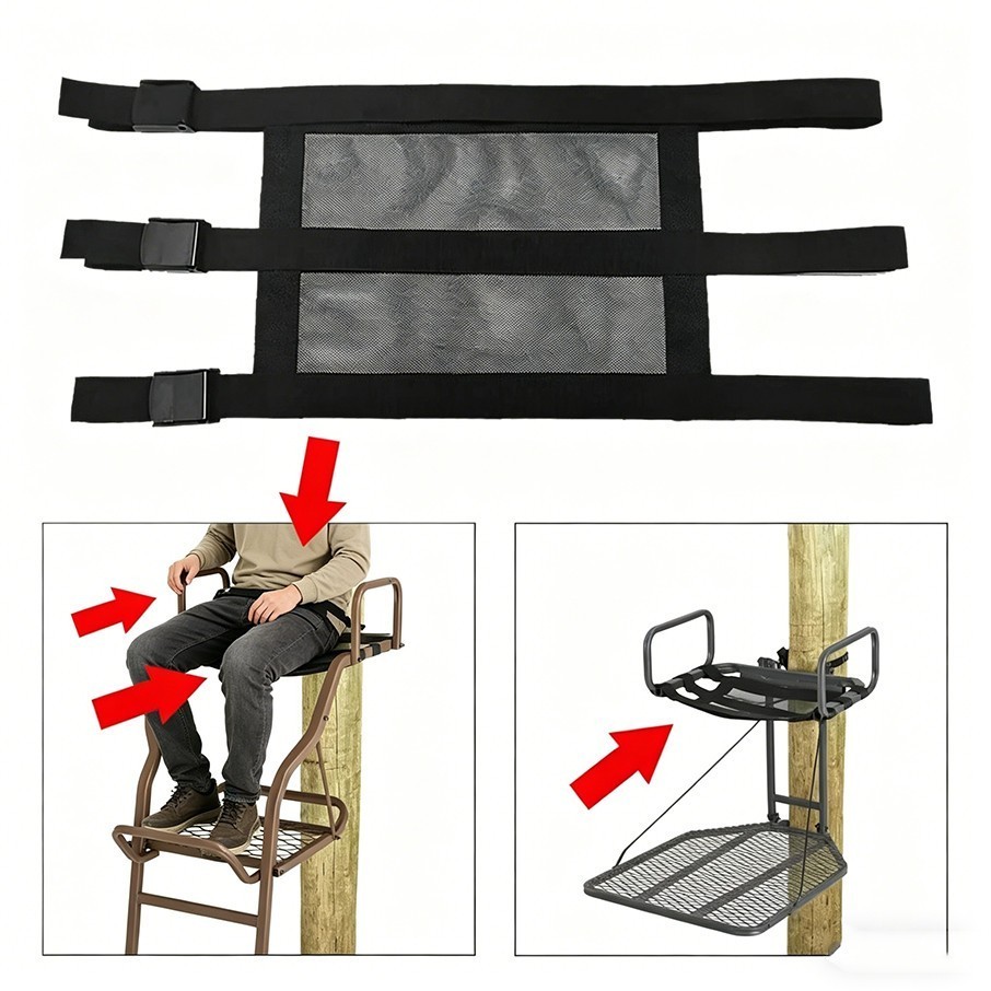 Adjustable Tree Stand Seat Replacement Universal Fitting Ladder Stand Seat--=--