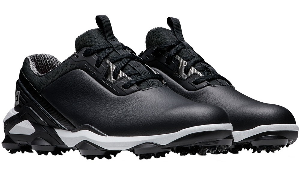FootJoy Tour Alpha Previous Season 55537 Black White Silver Men Golf Shoe