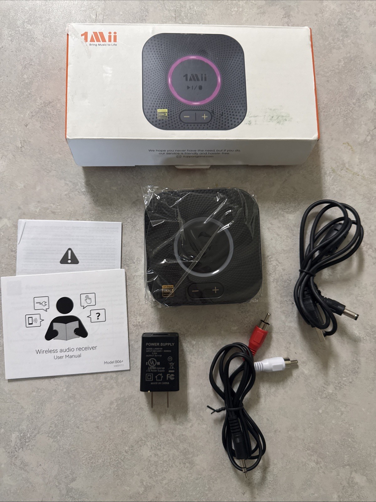 1Mii B06S+ LDAC Bluetooth 5.3 Receiver aptX HD/LL Stream Audio to Non-BT Stereo