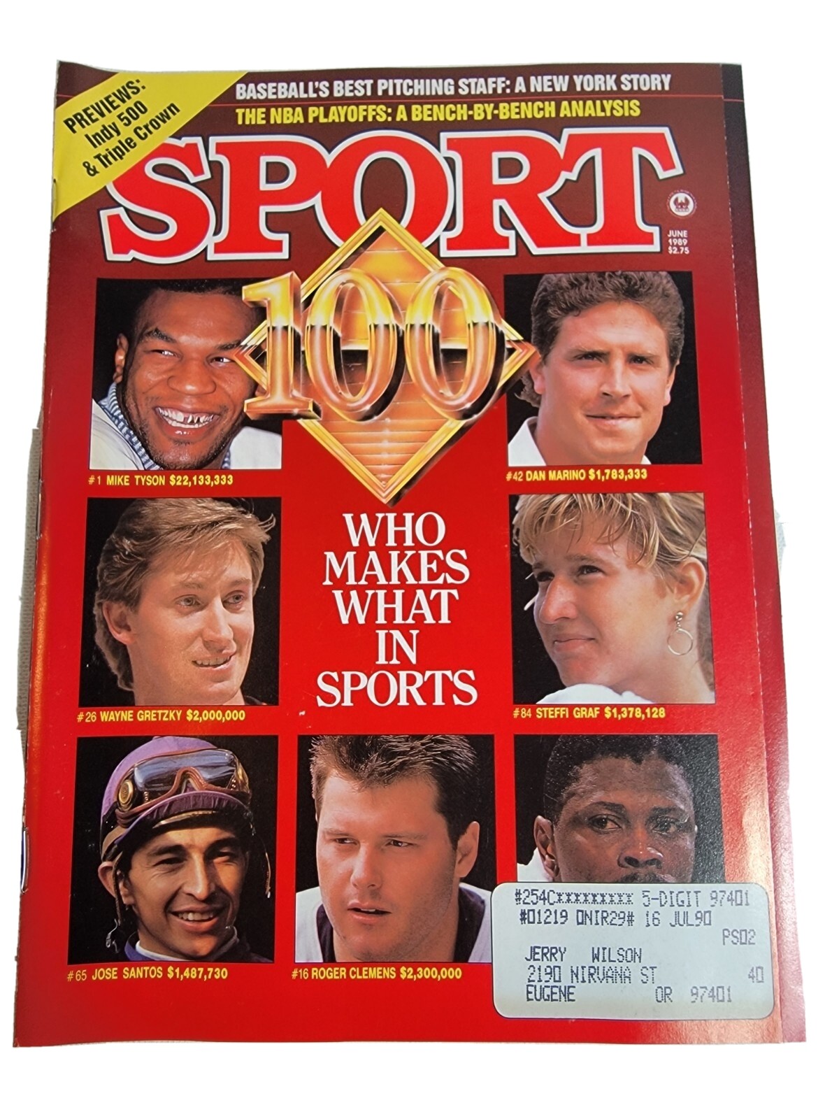 Vintage 1980s Sport Magazine Mike Tyson Marino Clemons Gretzky Ewing 80s VTG 100