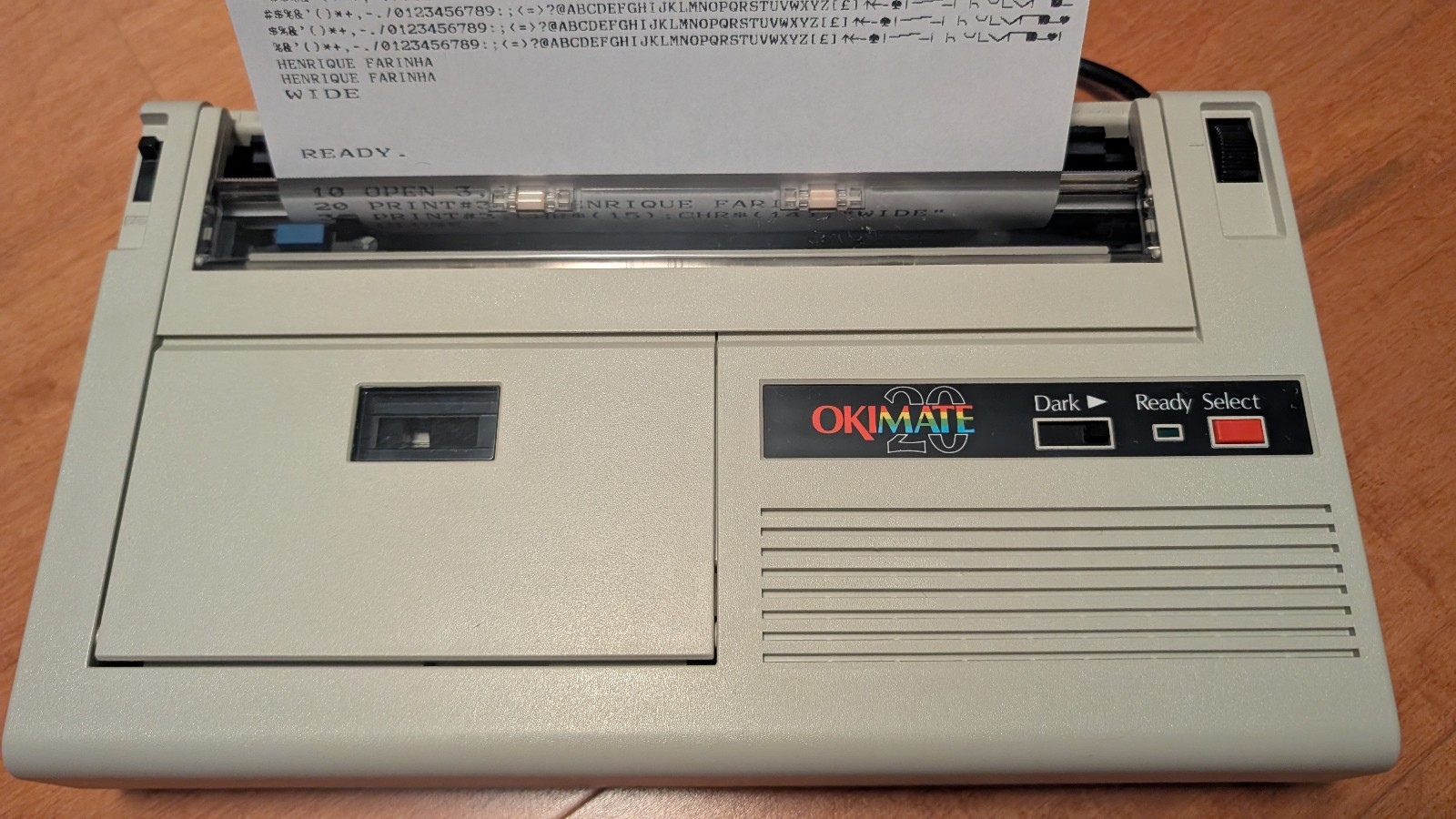 Okimate 20 Thermal Printer for Commodore 64 - Working