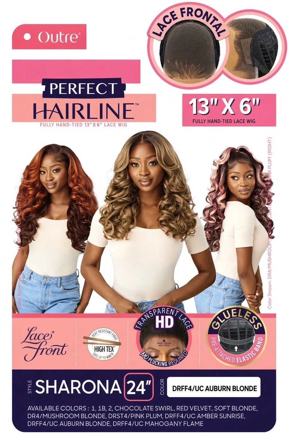 Outre Perfect Hairline Glueless 13x6 HD Lace Front Wig - SHARONA Outre Perfect Hairline Glueless 13x6 HD Lace Front Wig - SHARONA