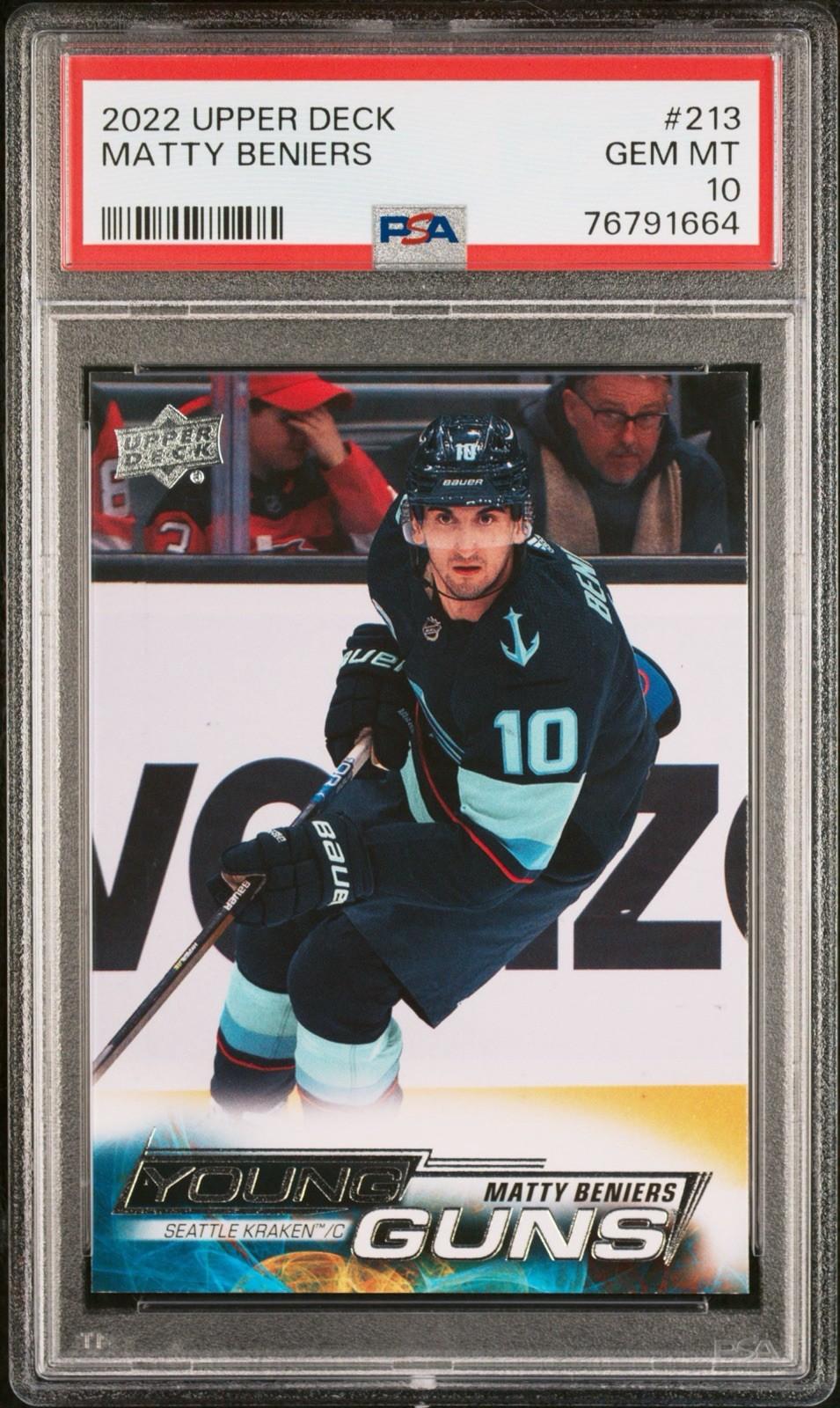 2022-23 Upper Deck Series 1 Matty Beniers Rookie Young Guns #213 (RC) PSA 10
