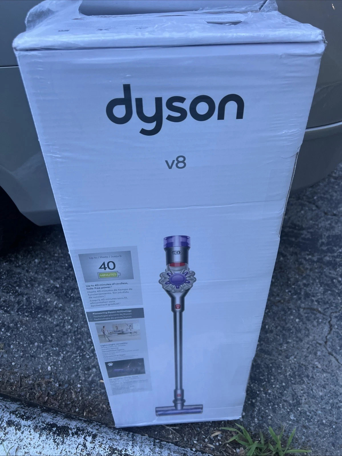 Dyson V8 SV25 Cordless Stick Vacuum Cleaner 400473-01 Silver New Sealed Box