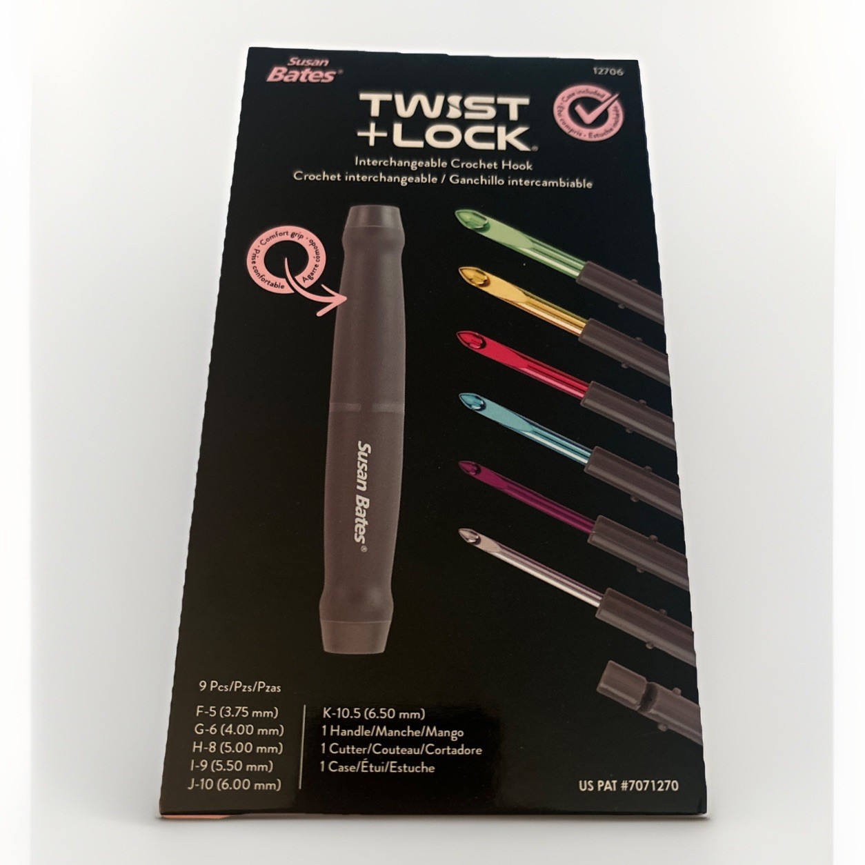 Susan Bates Twist + Lock Interchangeable Crochet Hook Set 12706 BRAND NEW P43 Susan Bates Twist + Lock Interchangeable Crochet Hook Set 12706 BRAND NEW P43