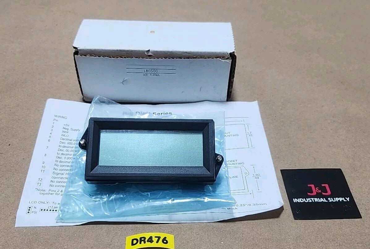 *NEW SURPLUS* Big Digit Series LCD Panel Meter 180500 4-20mA + Warranty