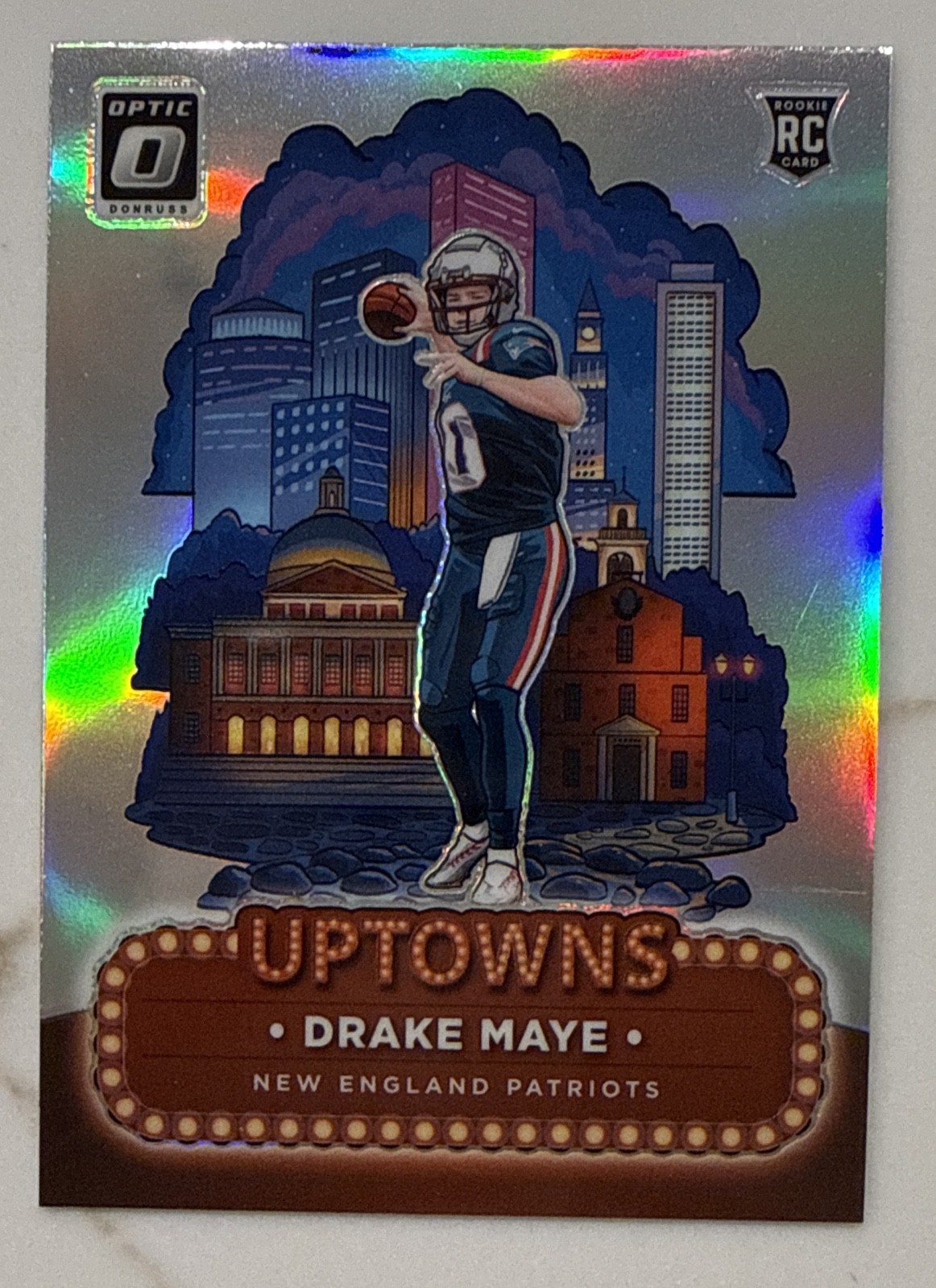 2024 Panini Donruss Optic - Uptowns Drake Maye #4 (RC) New England Patriots
