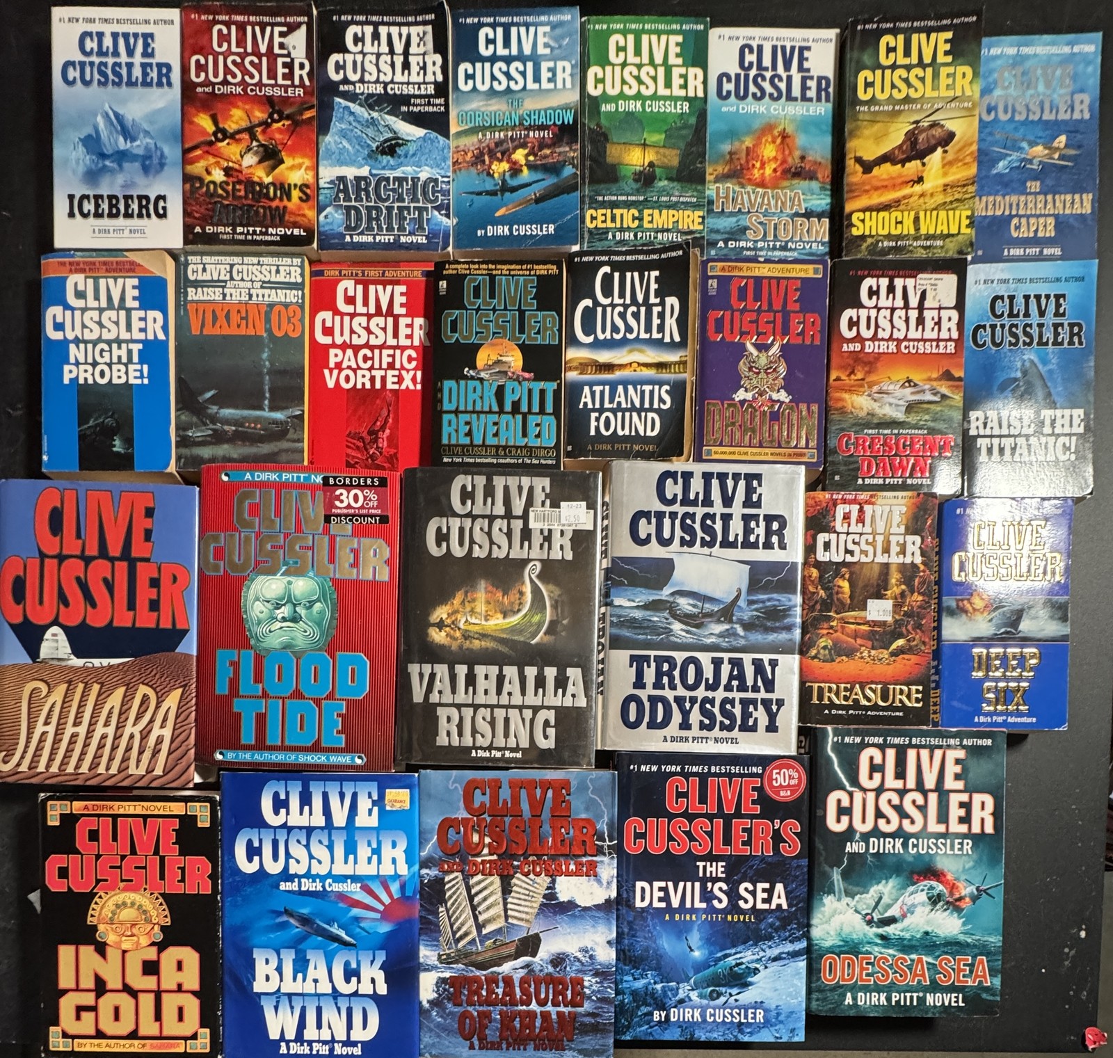Complete Series Set DIRK PITT ADVENTURE 1-27 Clive Cussler Lot 28 Complete Series Set DIRK PITT ADVENTURE 1-27 Clive Cussler Lot 28