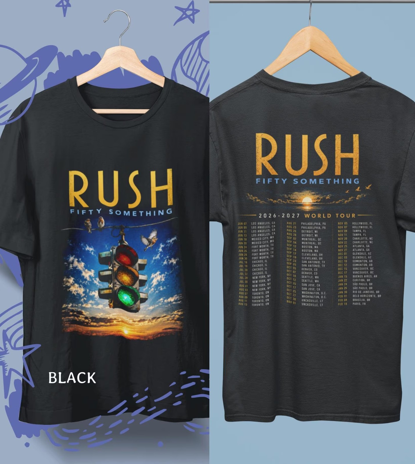 Rush Tour 2026 Shirt, Rush Band T-Shirt