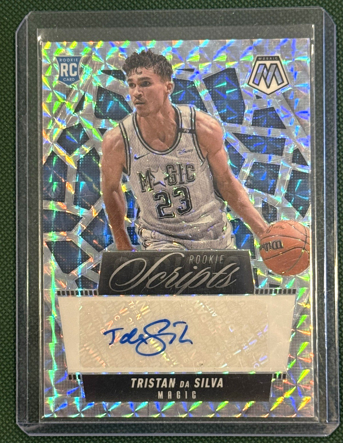 Panini 2024-25 Mosaic Rookie Scripts Tristan Da Silva Magic Auto RC #RS-TDS