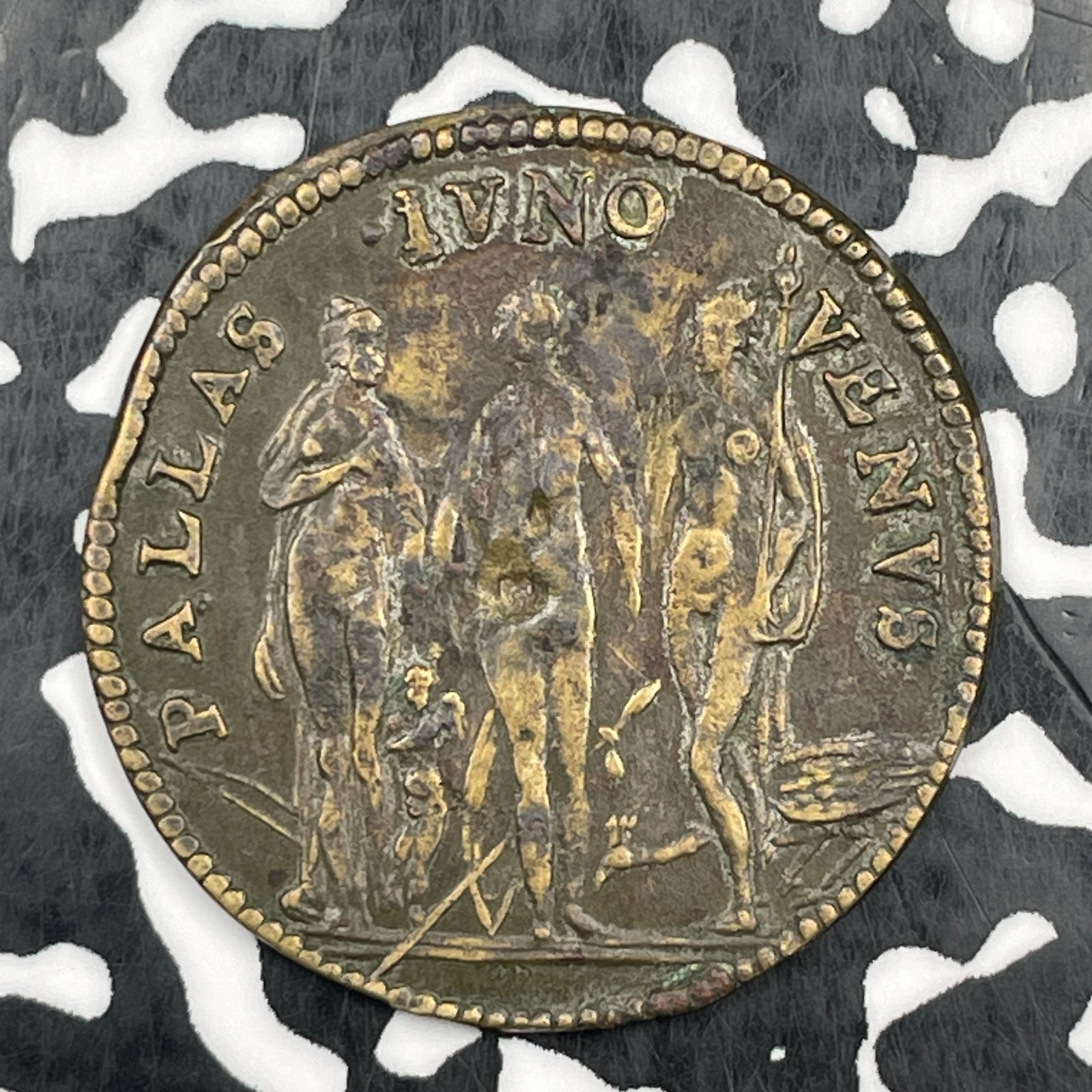 1589 France Lorraine Pallas, Juno & Venus Jeton Lot#N0860 F-7490 1589 France Lorraine Pallas, Juno & Venus Jeton Lot#N0860 F-7490