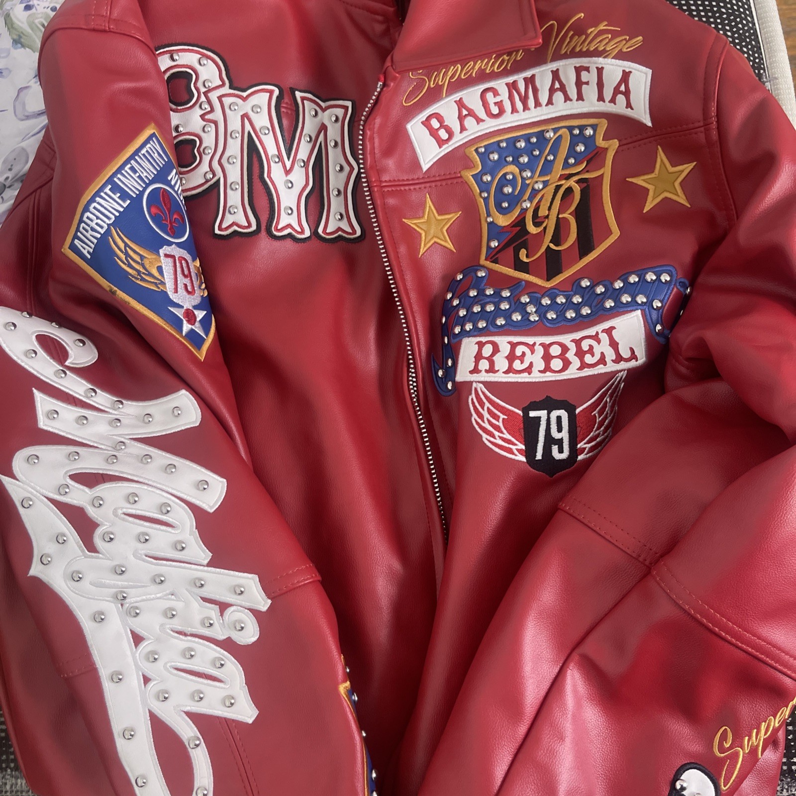 ChaQueta De Cuero MoDa de MoTocicleta Para Hombres Abrigo De BoMbardero VintaGe