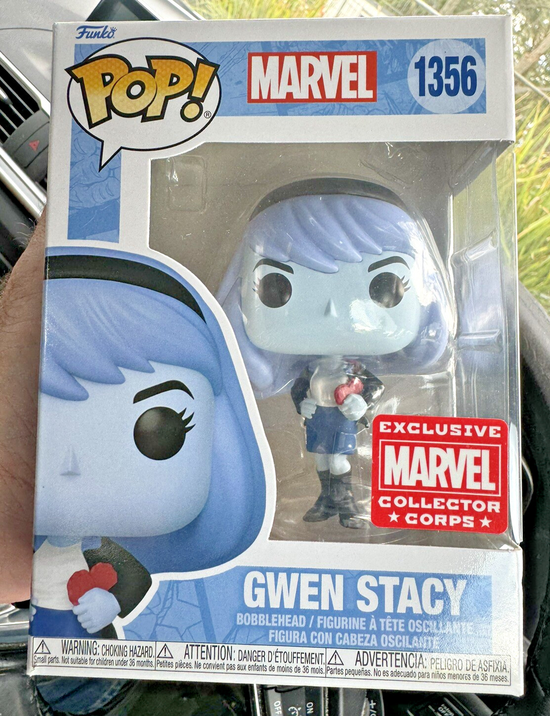 Blue Gwen Stacy VALENTINE SPIDER-MAN CC 1356 Funko Pop Vinyl in Mint Box + P/P Blue Gwen Stacy VALENTINE SPIDER-MAN CC 1356 Funko Pop Vinyl in Mint Box + P/P