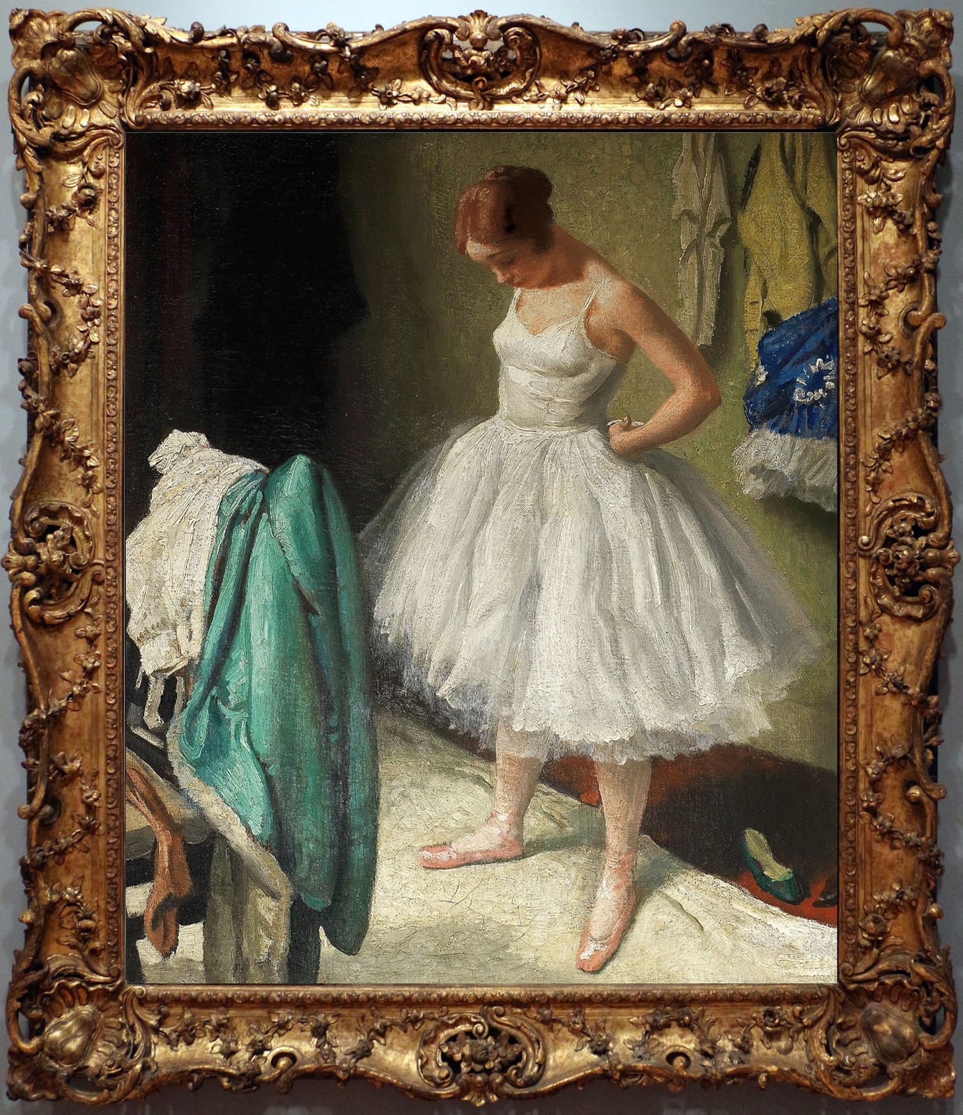 Hand Painted Classical Oil Painting Ladies Ballerina Canvas Art Vintage Style