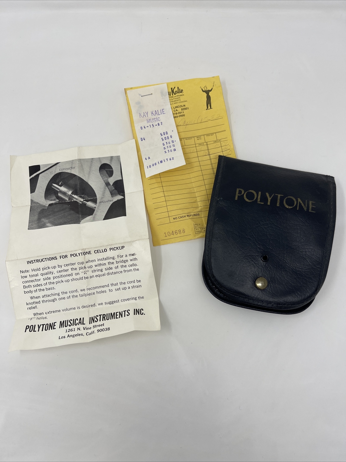 Vintage Polytone Cello Pick-up Vintage Polytone Cello Pick-up