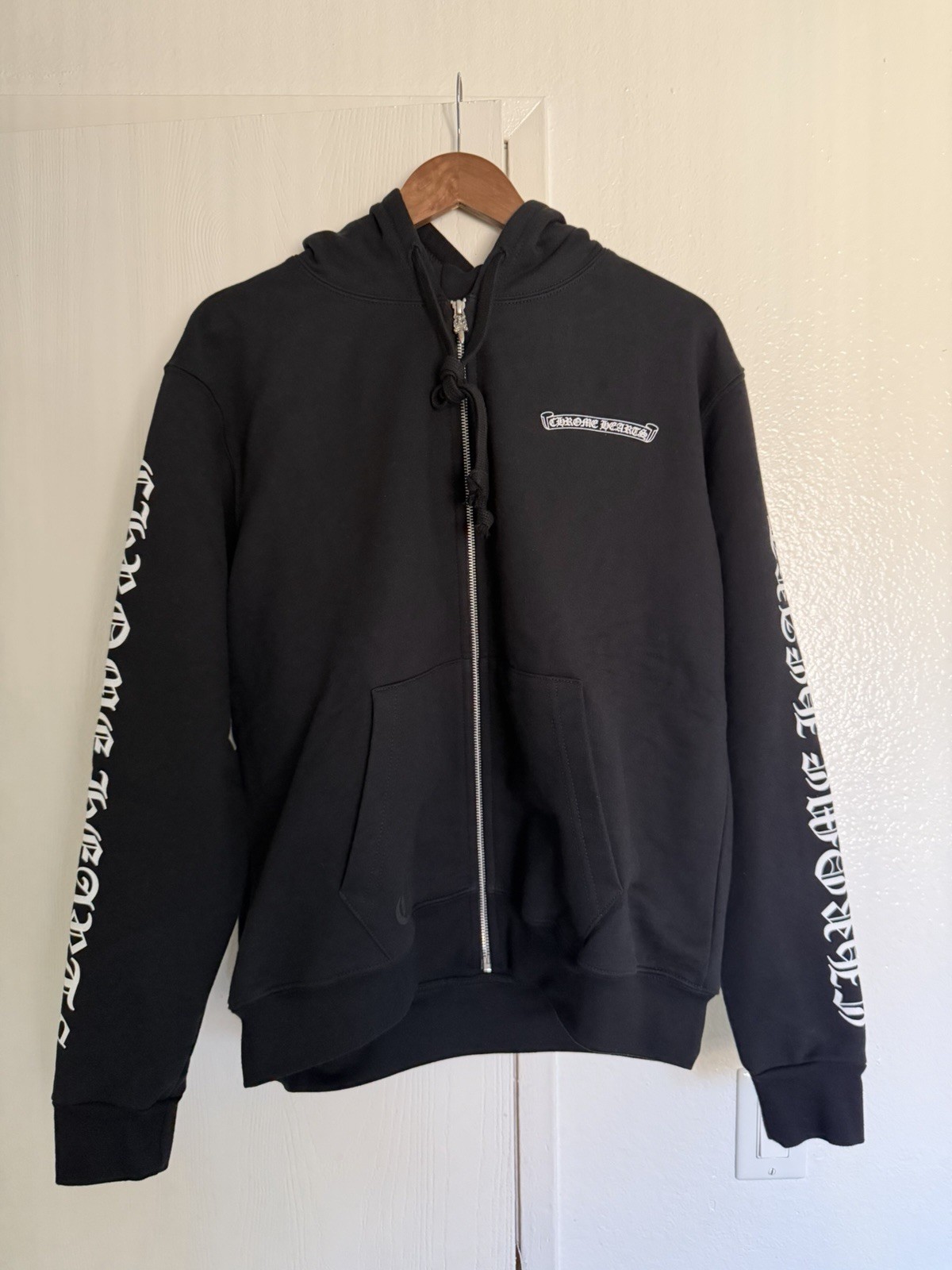 Chrome Hearts Scroll Thermal Zip Up Hoodie
