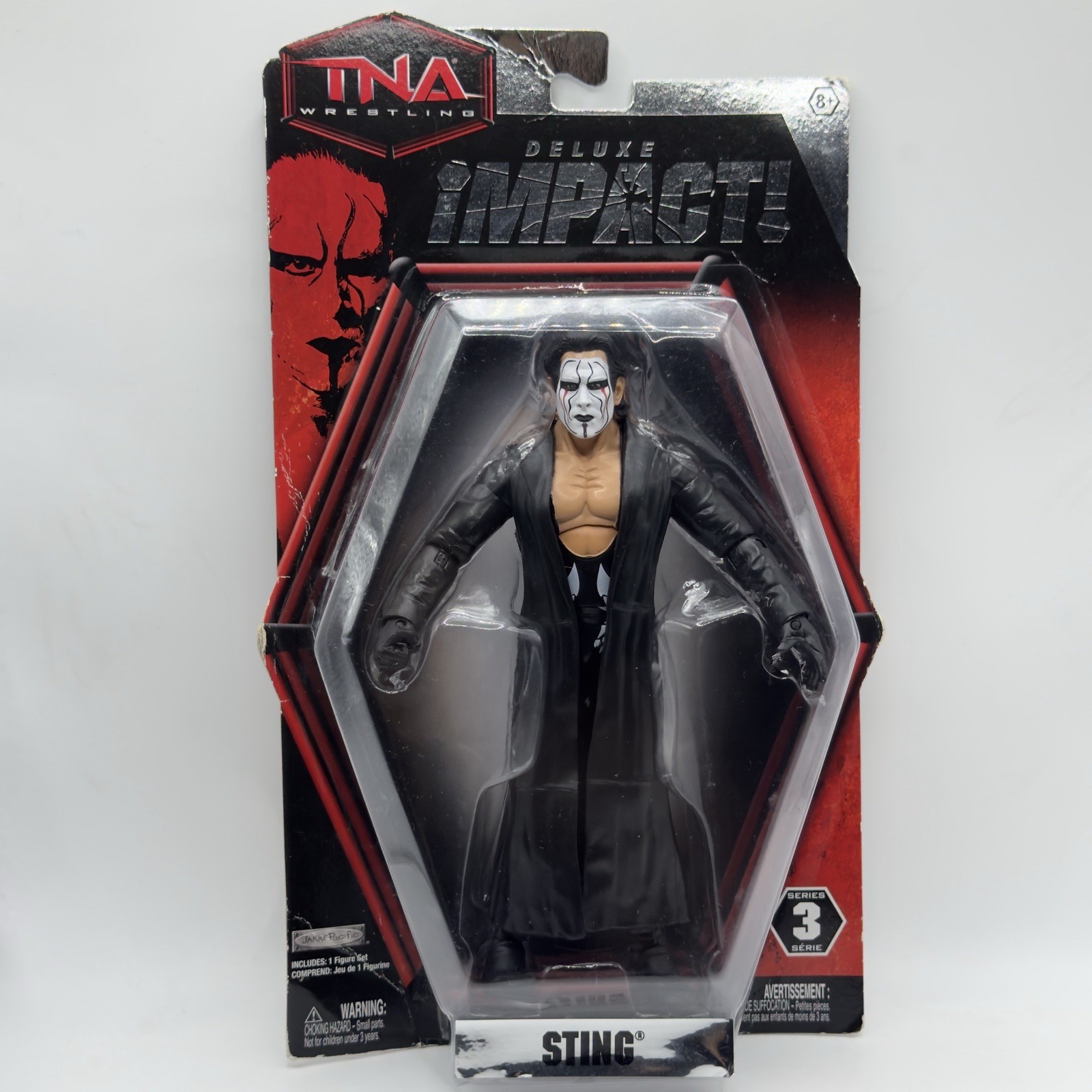 Jakks Pacific TNA Wrestling Deluxe Impact Sting Action Figure 6” WWE NIB