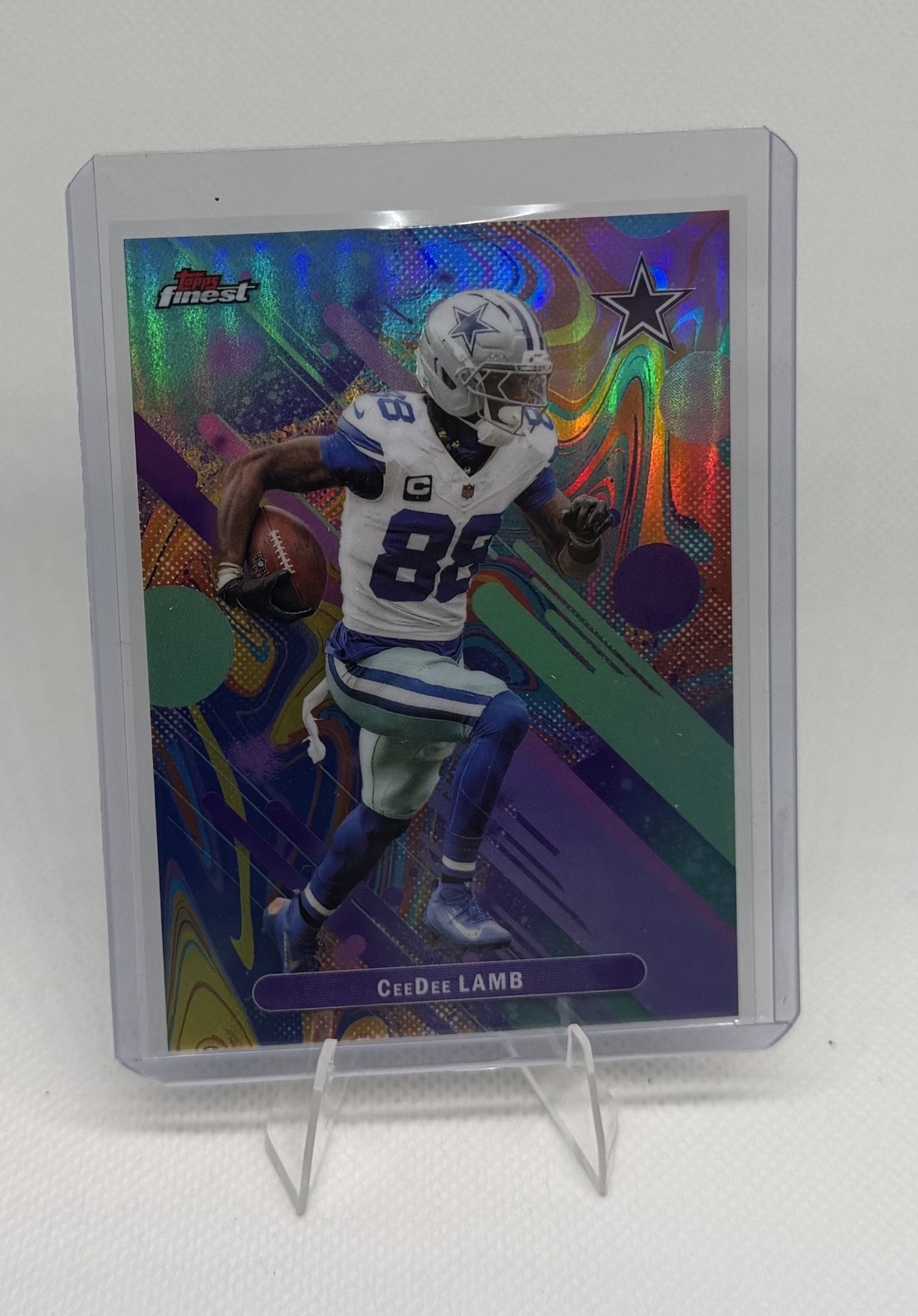 2025 Topps Finest Common Ceedee Lamb Oil Spill 2025 Topps Finest Common Ceedee Lamb Oil Spill